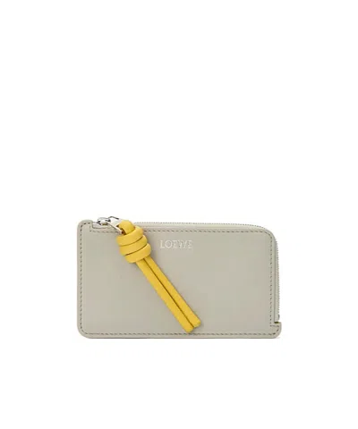 Loewe Knot Coin Cardholder In Shiny Nappa Calfskin In Pattern