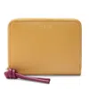 Loewe Womens  Knot Logo-print Leather Wallet In Red