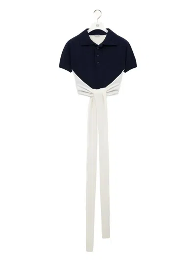 LOEWE KNOT-DETAIL POLO TOP