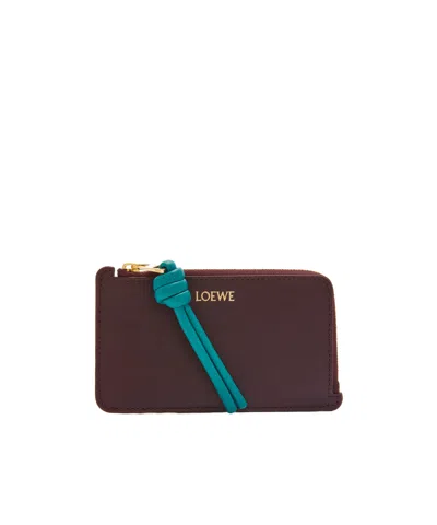 Loewe Knot-detail Wallet In Black