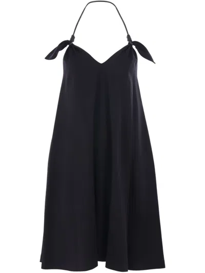 LOEWE KNOT-DETAILING MIDI DRESS