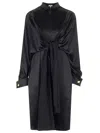 Loewe Knot Dress In Crepe Satin