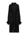 Loewe Knot Dress In Crepe Satin In Black
