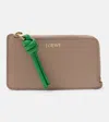 Loewe Knot Coind Card Holder In Napa Leather In Beige