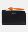 Loewe Knot Leather Card Holder In Black