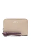 Loewe Knot Leather Coin Purse In Neutral