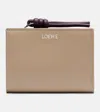 Loewe Knot Leather Wallet In Nude