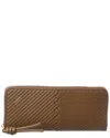 Loewe Logo Zipper Wallet In Brown