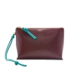 Loewe Leather Knot T Pouch In Red