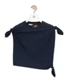 Loewe Knot Top In Cotton Blend In Blue