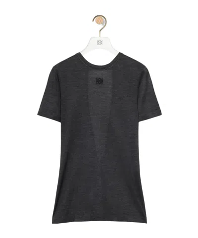 Loewe Knot V-back T-shirt In Gray