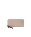 Loewe Knot Zip Around Wallet In Shiny Nappa Calfskin In Brown