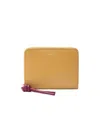 Loewe Womens  Knot Logo-print Leather Wallet In Yellow