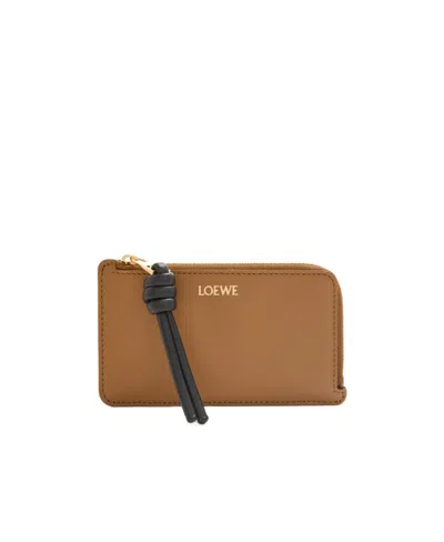 Loewe Knotted Coin Clip In Brown