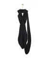 Loewe Knotted-detail Draped-design Dress In Black