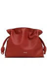 Loewe Knotted Drawstring Bucket Bag In Red