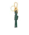 Loewe Calfskin Knot Charm In Green