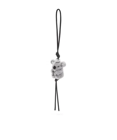 Loewe Koala Charm In Felt And Calfskin