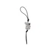 Loewe 'koala' Felt And Leather Charm In Gray