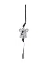 Loewe Koala Charm In Felt And Calfskin In Gray