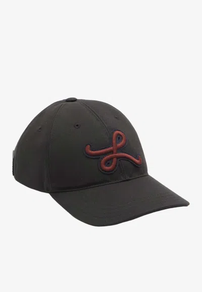 Loewe L  Appliqué Baseball Cap In Black