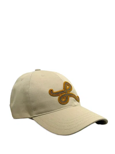Loewe L Patch Cotton Cap In Green