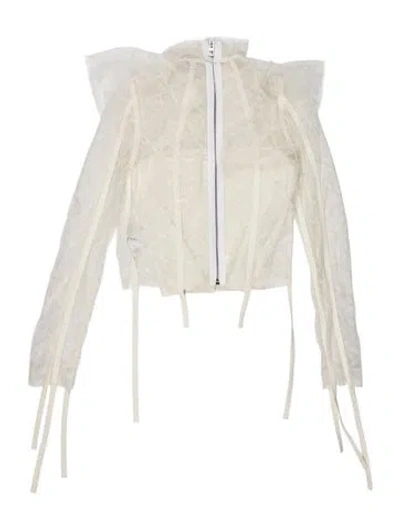 Pre-owned Loewe Lace Patterned Top In Neutral