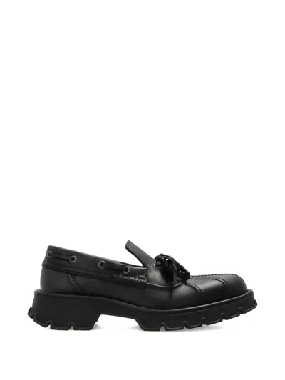 Loewe Lace-up Lug-sole Loafers In Multi