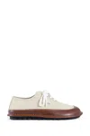 Loewe Bay Lace-up Leather-trimmed Shoes