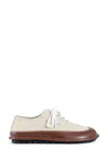 Loewe Bay Lace-up Leather-trimmed Shoes