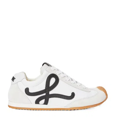 Loewe Ballet Runner 2.0 Leather Sneakers In White
