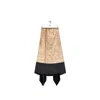 Loewe Ladies Brown / Black Trompe Loeil Midi Skirt In Brown/black