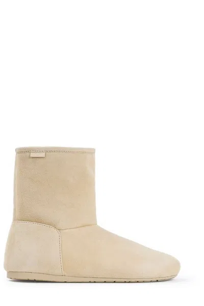 Loewe Lago Boot Suede In Neutrals