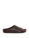 Loewe Lago Sandal In Calfskin In Brown