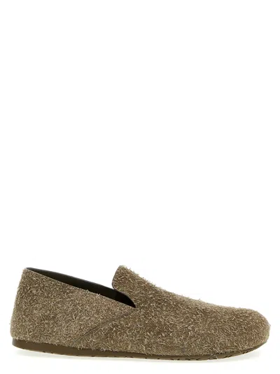 Loewe Men's Campo Brushed Suede Clogs In Green