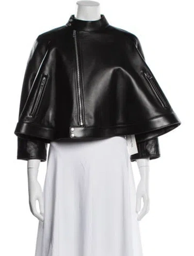 Pre-owned Loewe Lamb Leather Jacket W/ Tags In Black