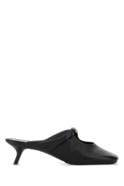 Loewe Pebble Soft Mule 45 In Black