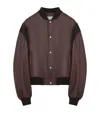 Loewe Bomber Jacket In Nappa Lambskin In Brown