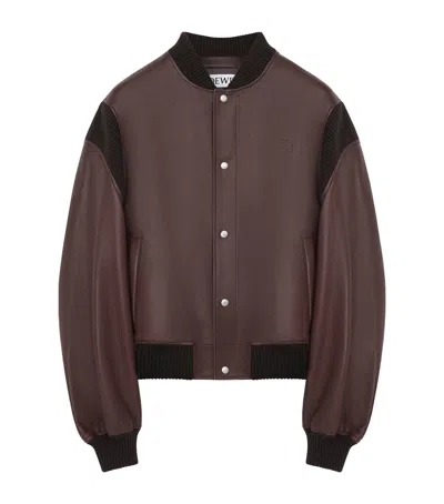 LOEWE LAMB SKIN BOMBER JACKET