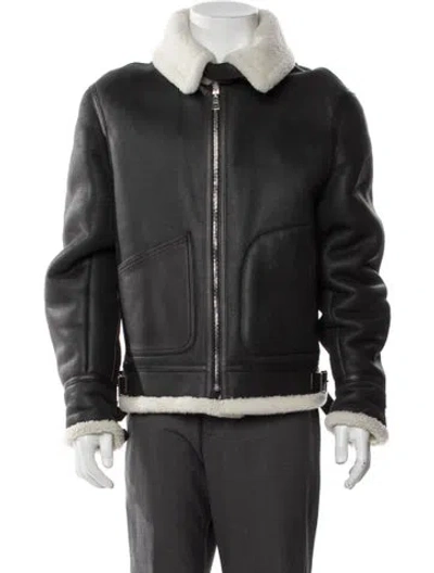 Pre-owned Loewe Lambskin Bomber Jacket In Brown