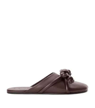 LOEWE LOEWE LAMBSKIN FLAMENCO KNOT MULES