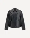 Loewe Men Lambskin Nappa And Nylon Twill Jacket In Black