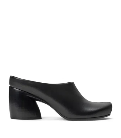 Loewe Lambskin Oval Mules 70 In Black