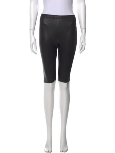 Pre-owned Loewe Lambskin Skinny Leg Pants In Black
