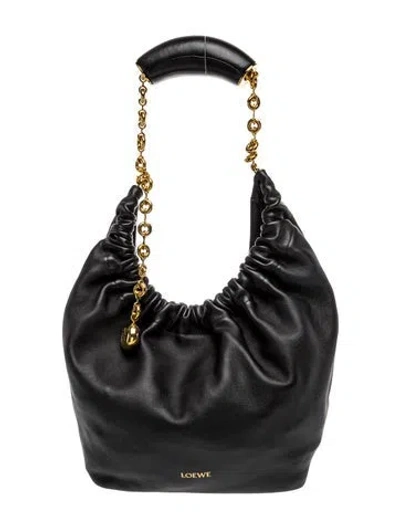 Pre-owned Loewe Lambskin Squeeze Small 2023 In Black