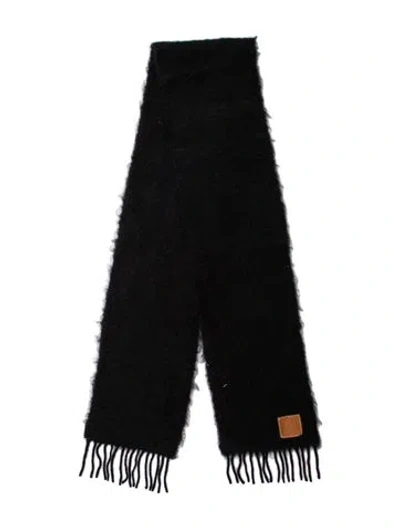 Pre-owned Loewe Lambswool Scarf In Black