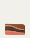 Loewe Card Holder With Coin Purse Small Leather Goods Multicolor In Brown