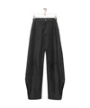 Loewe Lantern Pleated Casual Pants In Black