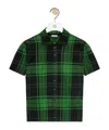 Shop Loewe Polo Shirt In Silk In Green