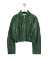 Loewe Lapel Long Sleeve Casual Jacket In Green